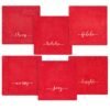 Cocteleras Christmas Words Rojo