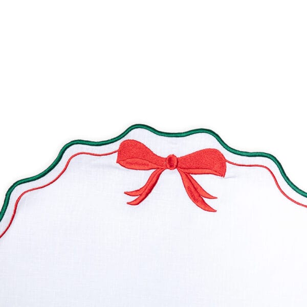 Individuales Christmas Bow Detalle