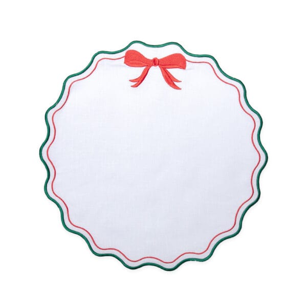 Individuales Christmas Bow